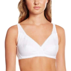 Soutien-Gorge Sans Armatures Blanc Playtex Coeur Croisé