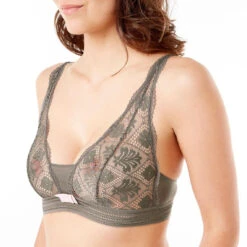 Bralette Kaki Love Power POMM'POIRE - Kaki