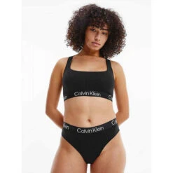 CALVIN KLEIN UNDERWEAR Bralette Logotee Sans Armatures - Noir -Lemon Curve Soldes Magasin bralette logotee sans armatures noir 3232757 4 1140x1140
