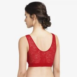 Chantelle Brassière Paddé Dentelle Stretch Rouge -Lemon Curve Soldes Magasin brassiere padde dentelle stretch rouge 1232217 3 1200x1200
