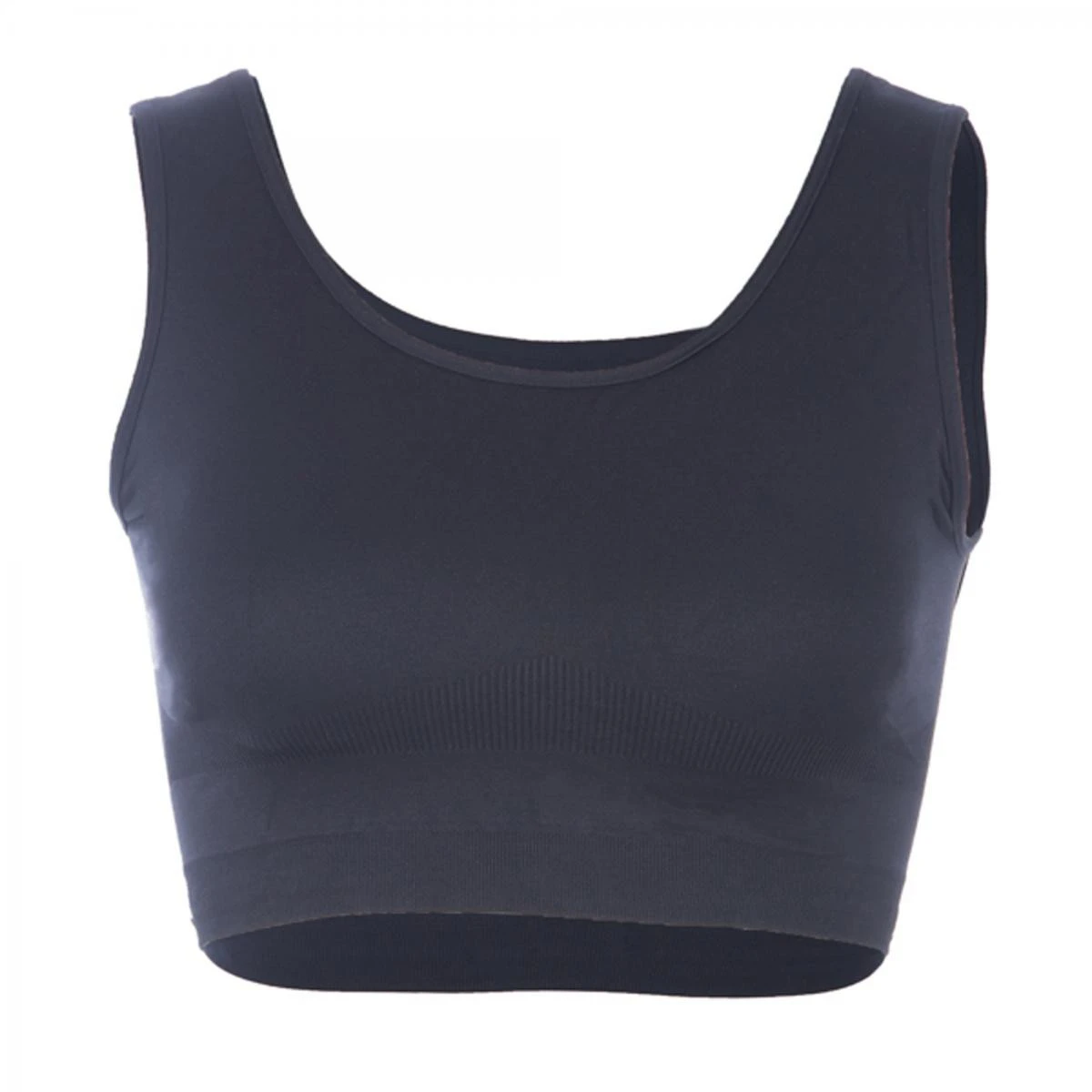 Brassière Sans Armatures Légère Noire 1 Brassière Sans Armatures Légère Noire