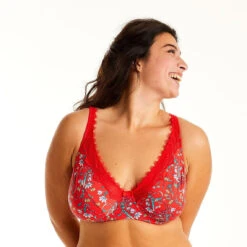 Soutien-gorge à Armatures - Rouge