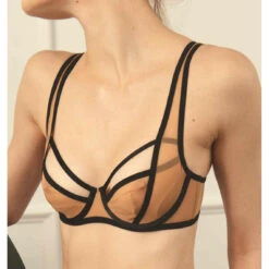 Soutien-gorge Balconnet Armatures - Marron