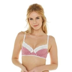 BRIGITTE BARDOT Soutien-gorge Corbeille Balconnet Armatures - Rouge