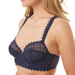 Soutien-gorge Corbeille Bleu Culottée CAMILLE CERF & POMM'POIRE - Bleu