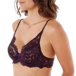 Soutien-gorge Corbeille Figue Ecaille POMM'POIRE-violet