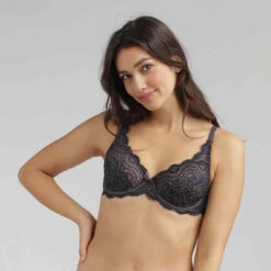Soutien Gorge Emboitant Armatures Gris Playtex