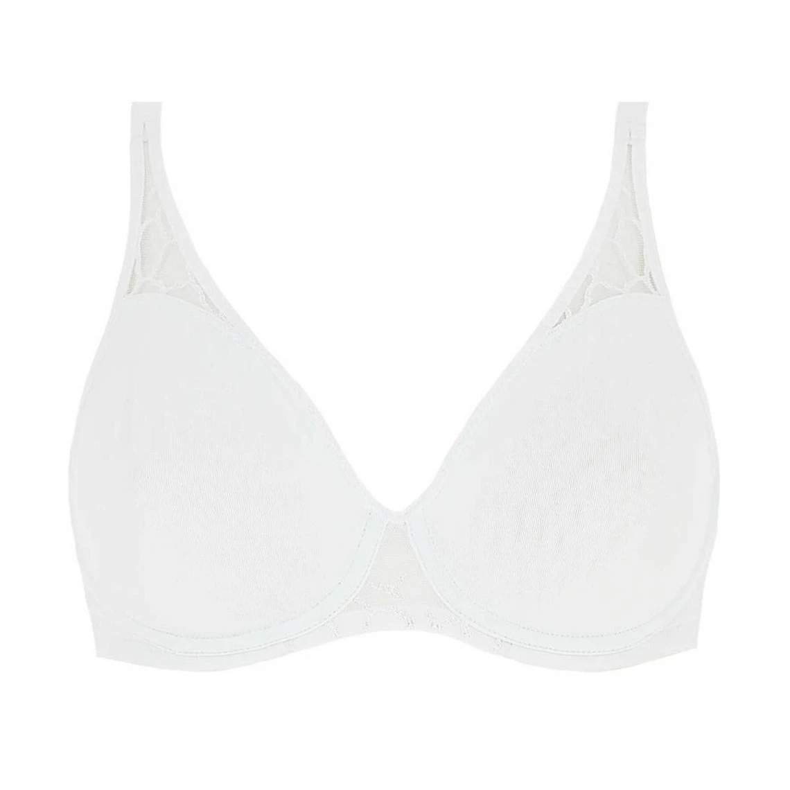 Soutien-gorge Emboitant Invisible Armatures Blanc 2 Soutien-gorge Emboitant Invisible Armatures Blanc – Image 2