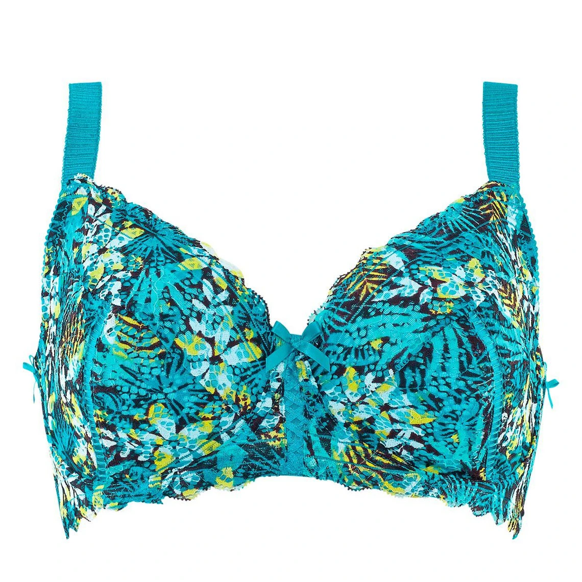 Soutien-gorge Grand Maintien C, D Et E Imprimé Turquoise Elena POMM'POIRE-bleu 2 Soutien-gorge Grand Maintien C, D Et E Imprimé Turquoise Elena POMM'POIRE-bleu – Image 2