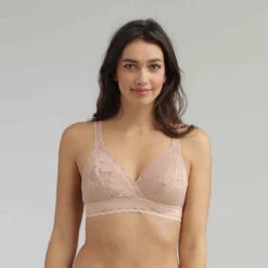 Playtex Soutien Gorge Dentelle Sans Armatures Beige