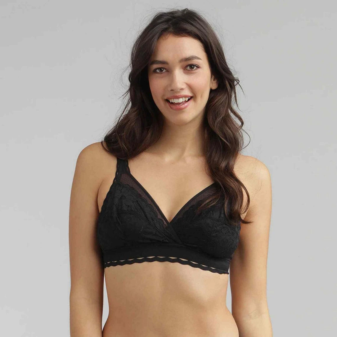 Playtex Soutien-gorge Dentelle Sans Armatures Noir 2 Playtex Soutien-gorge Dentelle Sans Armatures Noir – Image 2