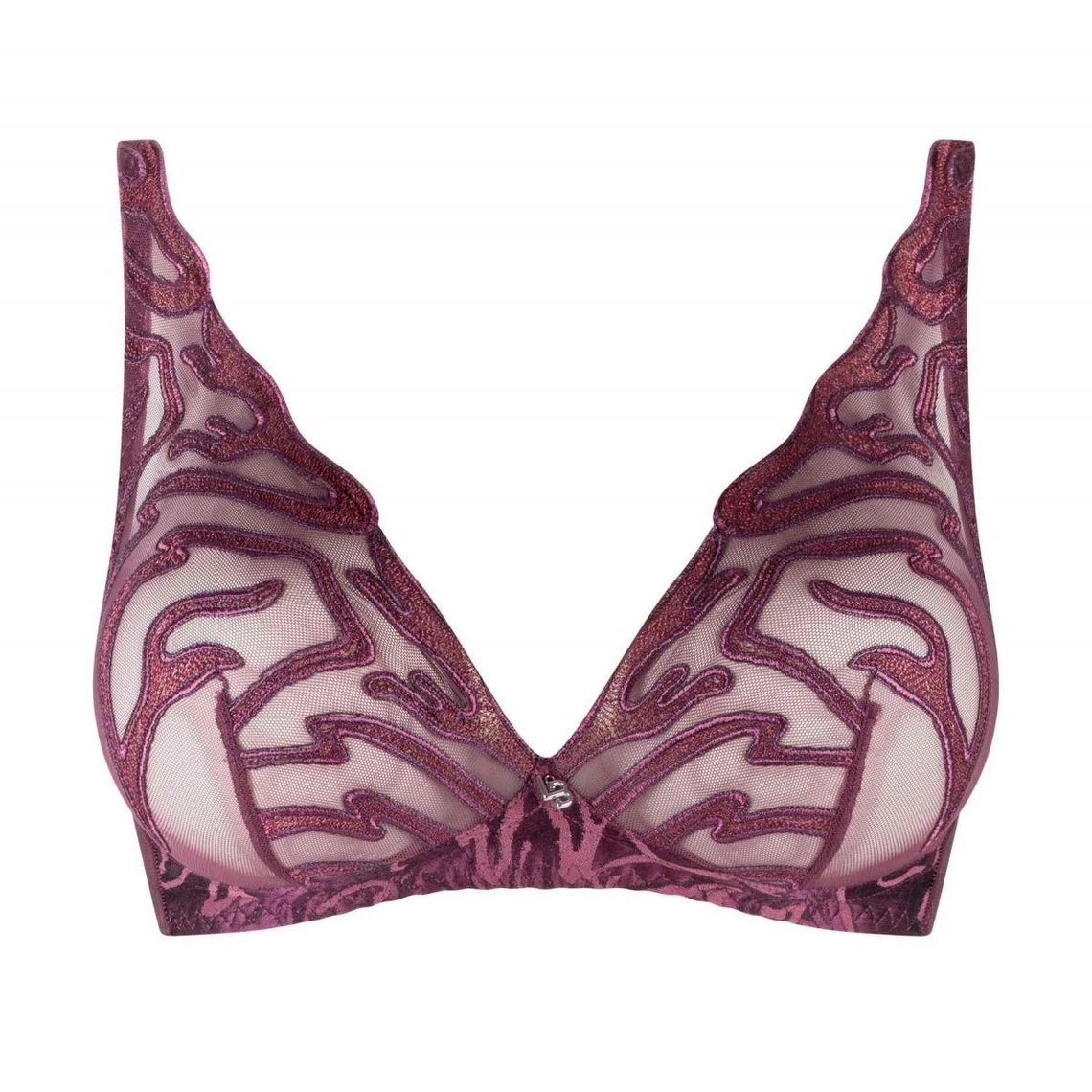 Soutien-gorge Sans Armatures Motif Graphique - Rouge 2 Soutien-gorge Sans Armatures Motif Graphique - Rouge – Image 2