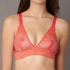 Soutien-gorge Triangle Sans Armature Rouge