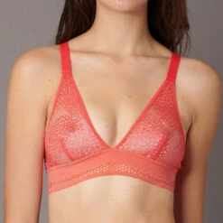 Soutien-gorge Triangle Sans Armature Rouge
