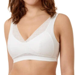 Soutien-gorge Triangle Sans Armatures Blanc