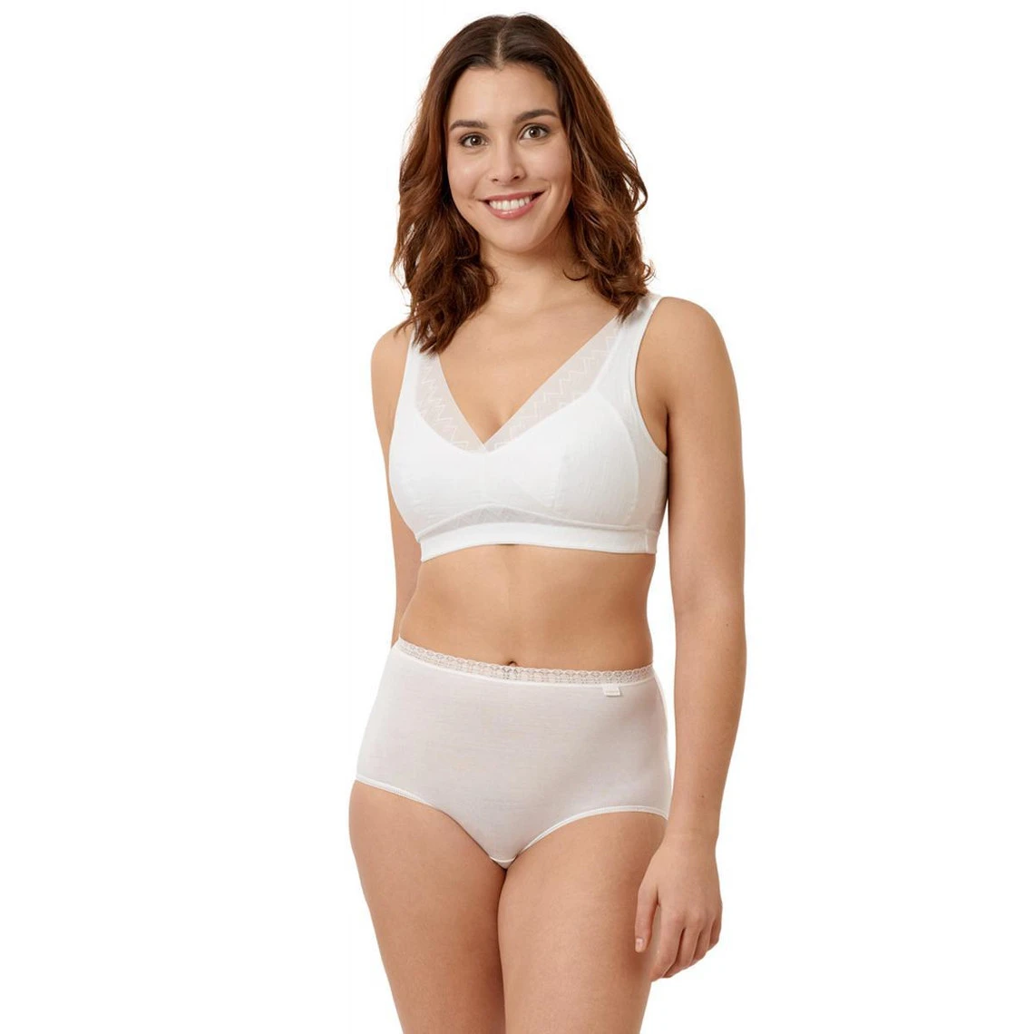 Soutien-gorge Triangle Sans Armatures Blanc 4 Soutien-gorge Triangle Sans Armatures Blanc – Image 4