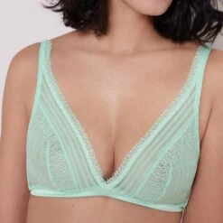 Soutien-gorge Triangle Sans Armatures Bleu