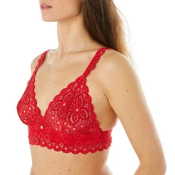 Soutien-gorge Triangle Sans Armatures Coquelicot Intrépide-rouge