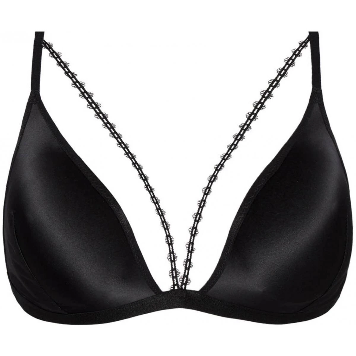 Aubade Soutien-gorge Triangle Sans Armatures En Satin - Noir 2 Aubade Soutien-gorge Triangle Sans Armatures En Satin - Noir – Image 2