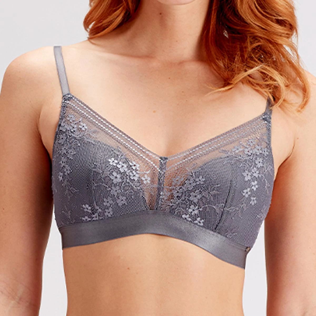 Soutien-gorge Triangle Sans Armatures Gris 2 Soutien-gorge Triangle Sans Armatures Gris – Image 2
