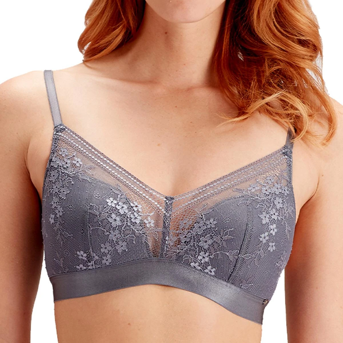 Soutien-gorge Triangle Sans Armatures Gris 1 Soutien-gorge Triangle Sans Armatures Gris