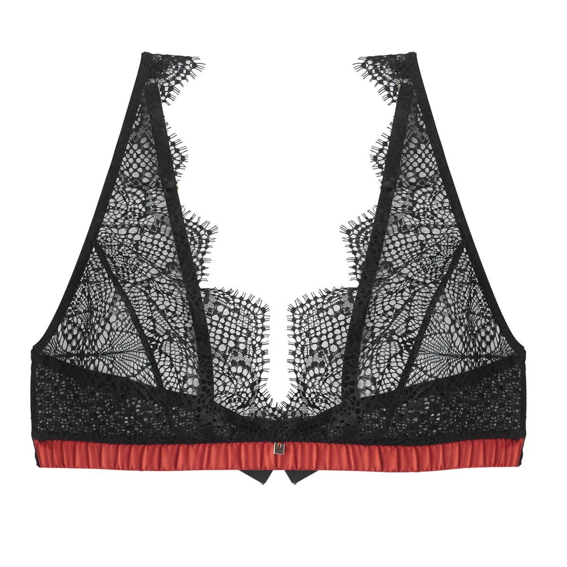 Soutien-gorge Triangle Sans Armatures Noir/cuivre Impertinente CAMILLE CERF & POMM'POIRE - Noir 2 Soutien-gorge Triangle Sans Armatures Noir/cuivre Impertinente CAMILLE CERF & POMM'POIRE - Noir – Image 2