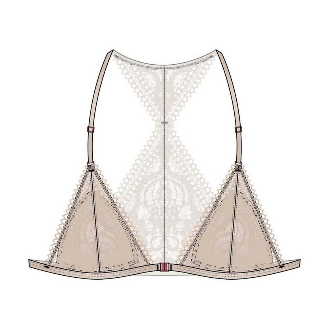 Soutien-gorge Triangle Sans Armatures - Nude 2 Soutien-gorge Triangle Sans Armatures - Nude – Image 2
